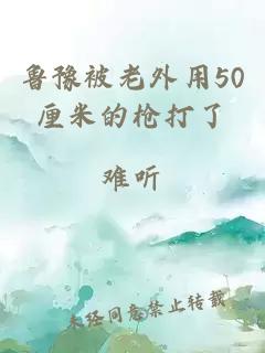 魯豫被老外用50厘米的槍打了