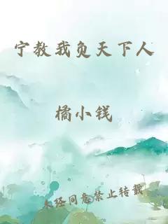 寧教我負天下人
