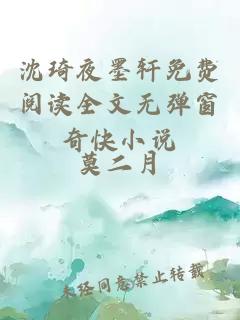沈琦夜墨軒免費閱讀全文無(wú)彈窗奇快小說(shuō)
