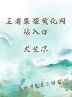 王者榮耀黃化網(wǎng)站入口