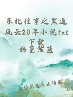 東北往事之黑道風(fēng)云20年小說(shuō)txt下載