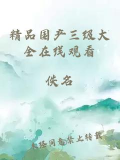 精品國產(chǎn)三級大全在線(xiàn)觀(guān)看