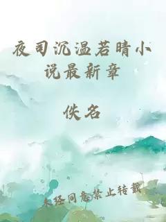 夜司沉溫若晴小說(shuō)最新章