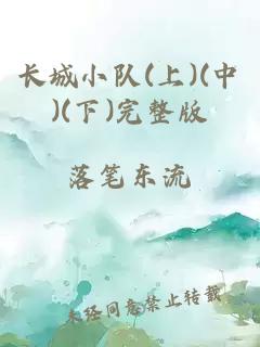 長(cháng)城小隊(上)(中)(下)完整版