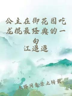 公主在御花園吃龍棍最經(jīng)典的一句