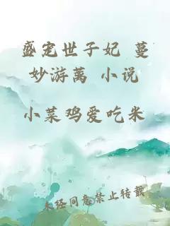 盛寵世子妃 蔓妙游蘺 小說(shuō)