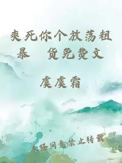 爽死你個(gè)放蕩粗暴婬貨免費文