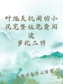 葉旭天機閣的小說(shuō)完整版免費閱讀