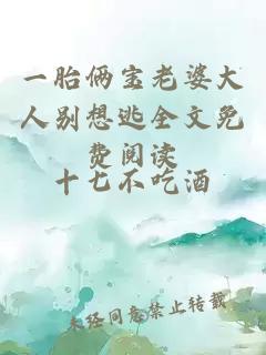 一胎倆寶老婆大人別想逃全文免費閱讀