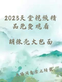 2023天堂視頻精品免費觀(guān)看