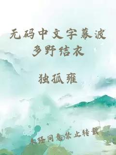 無(wú)碼中文字幕波多野結衣