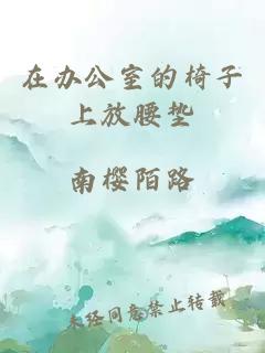 在辦公室的椅子上放腰墊