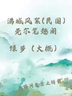 滿(mǎn)城風(fēng)絮(民國)莞爾筆趣閣