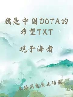 我是中國DOTA的希望TXT
