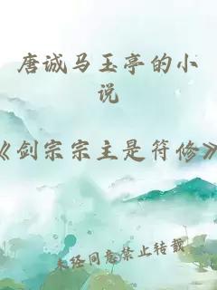 唐誠馬玉亭的小說(shuō)