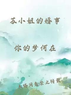 蘇小姐的婚事