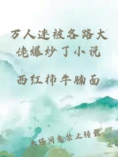 萬(wàn)人迷被各路大佬爆炒了小說(shuō)
