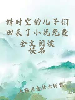 錯時(shí)空的兒子們回來(lái)了小說(shuō)免費全文閱讀