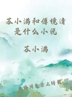 蘇小滿(mǎn)和傅鏡清是什么小說(shuō)
