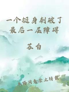 一個(gè)挺身刺破了最后一層障礙