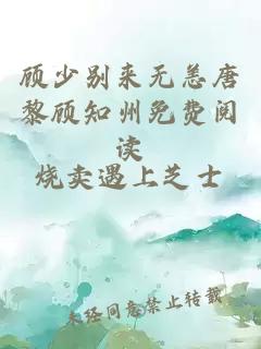 顧少別來(lái)無(wú)恙唐黎顧知州免費閱讀