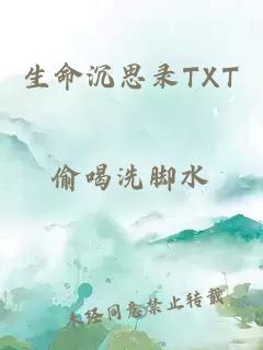 生命沉思錄TXT