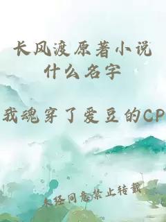 長(cháng)風(fēng)渡原著(zhù)小說(shuō)什么名字