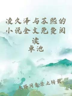 凌久澤與蘇熙的小說(shuō)全文免費閱讀
