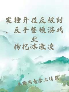 實(shí)錘開(kāi)掛反被封，反手整頓游戲業(yè)