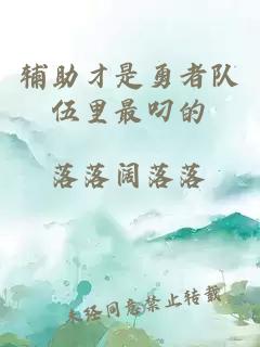 輔助才是勇者隊伍里最叼的