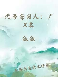 代號鳶同人：廣X袁