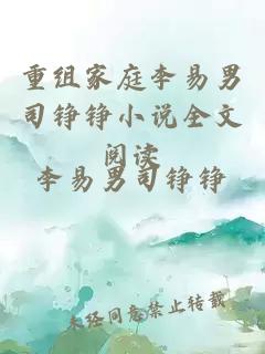 重組家庭李易男司錚錚小說(shuō)全文閱讀