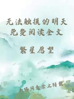 無(wú)法觸摸的明天免費閱讀全文