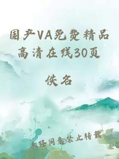 國產(chǎn)VA免費精品高清在線(xiàn)30頁(yè)