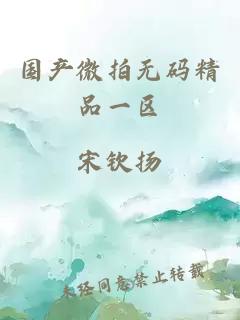 國產(chǎn)微拍無(wú)碼精品一區