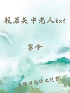 般若關(guān)中老人txt