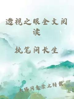 透視之眼全文閱讀