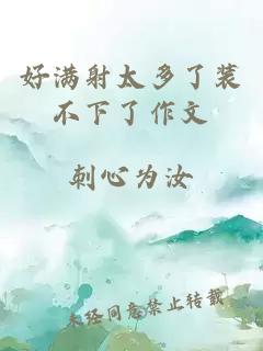 好滿(mǎn)射太多了裝不下了作文