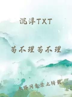 沉浮TXT
