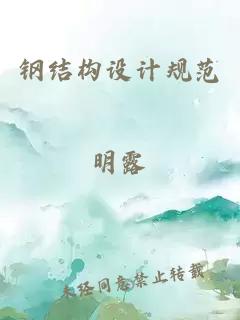 鋼結構設計規范