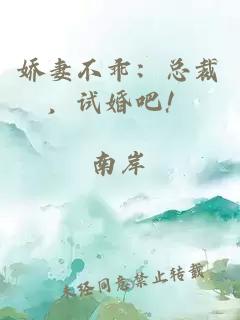 嬌妻不乖：總裁，試婚吧！