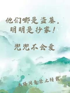 他們哪是盜墓，明明是抄家！